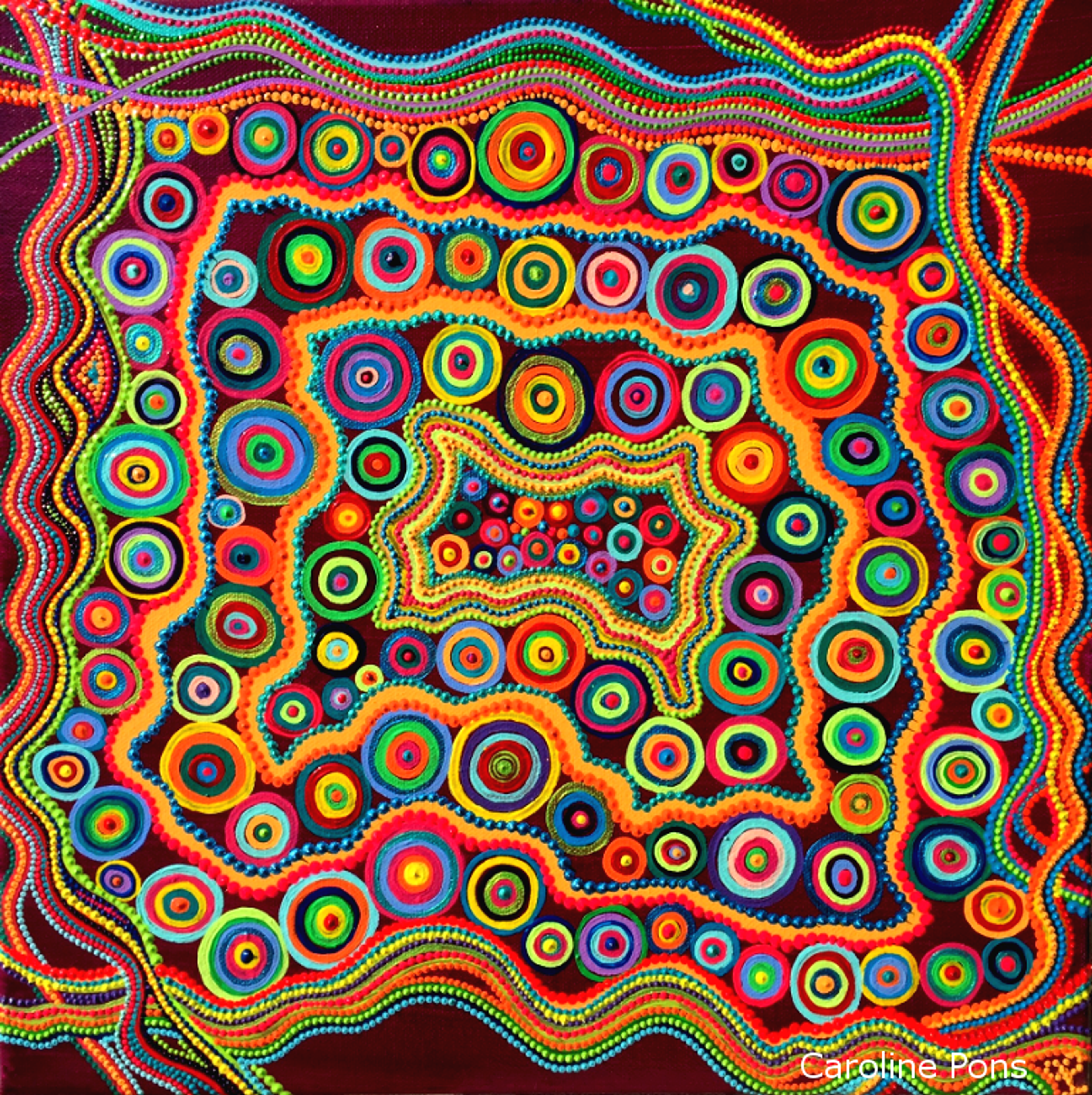 "Orchestre de cercles" artwork by Caroline Pons