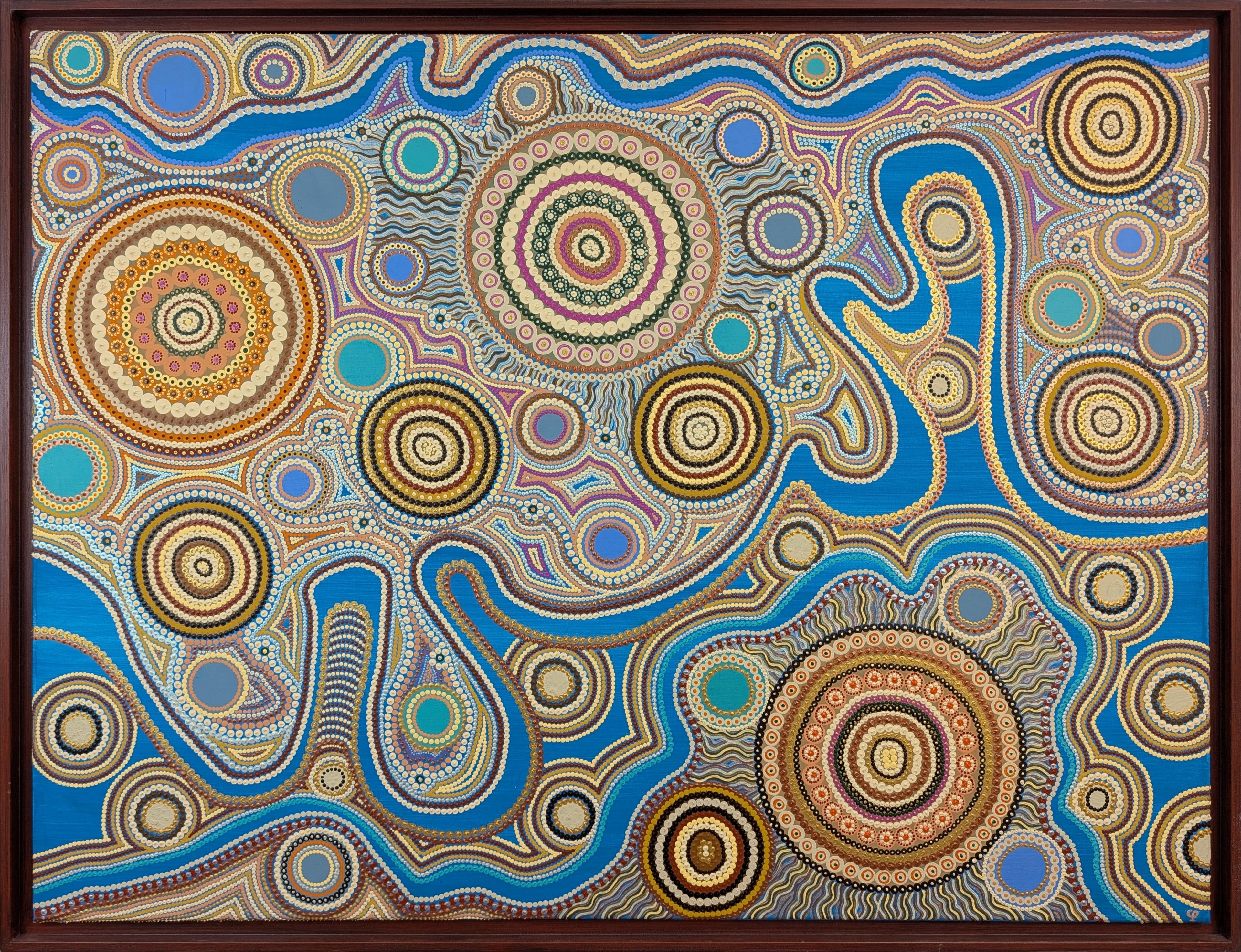 Reflections on Three Rivers Dreaming — 116 × 89 cm — 2011 — Caroline Pons after Roslyn Ann Kemp