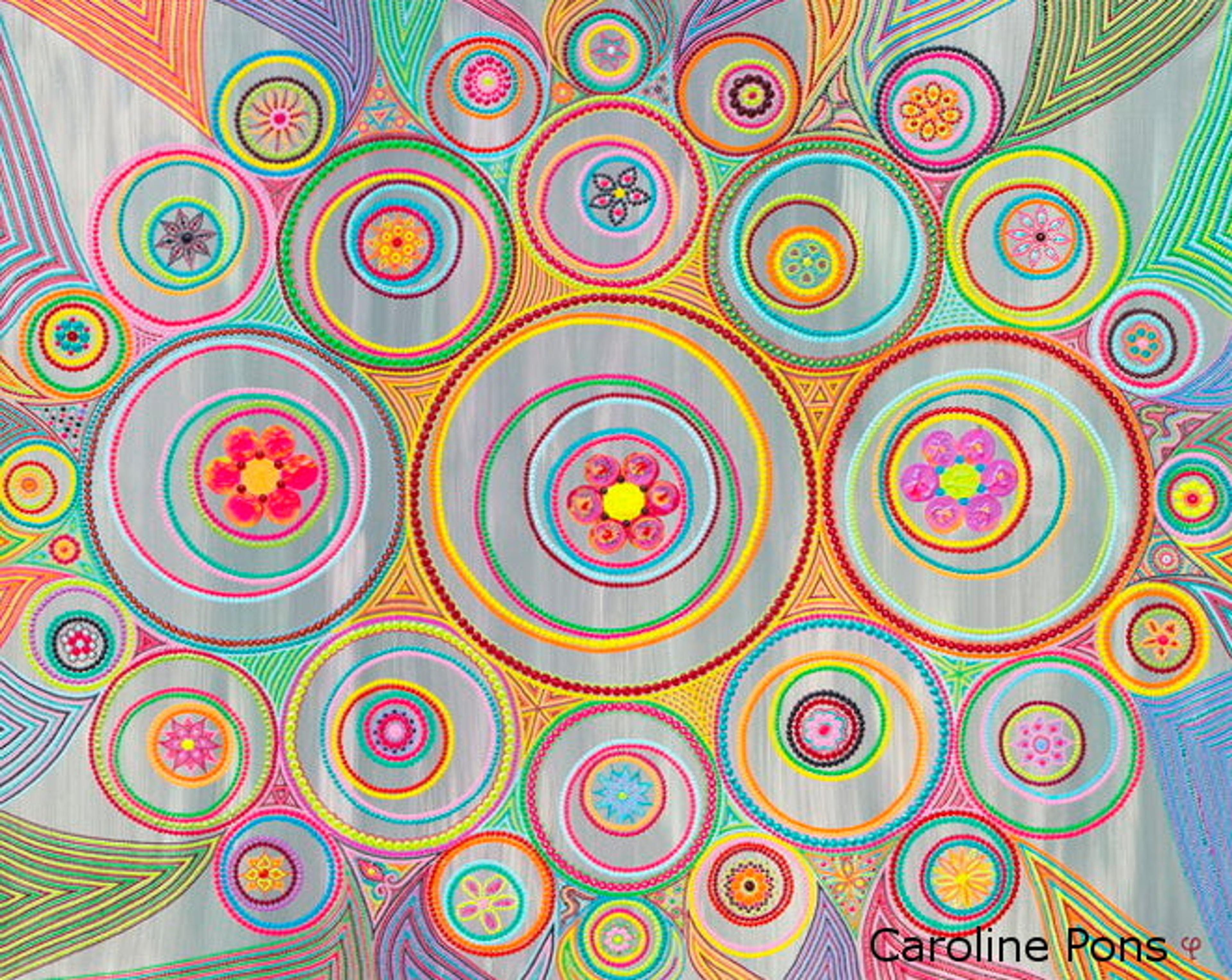 "Toupies en fête" artwork by Caroline Pons