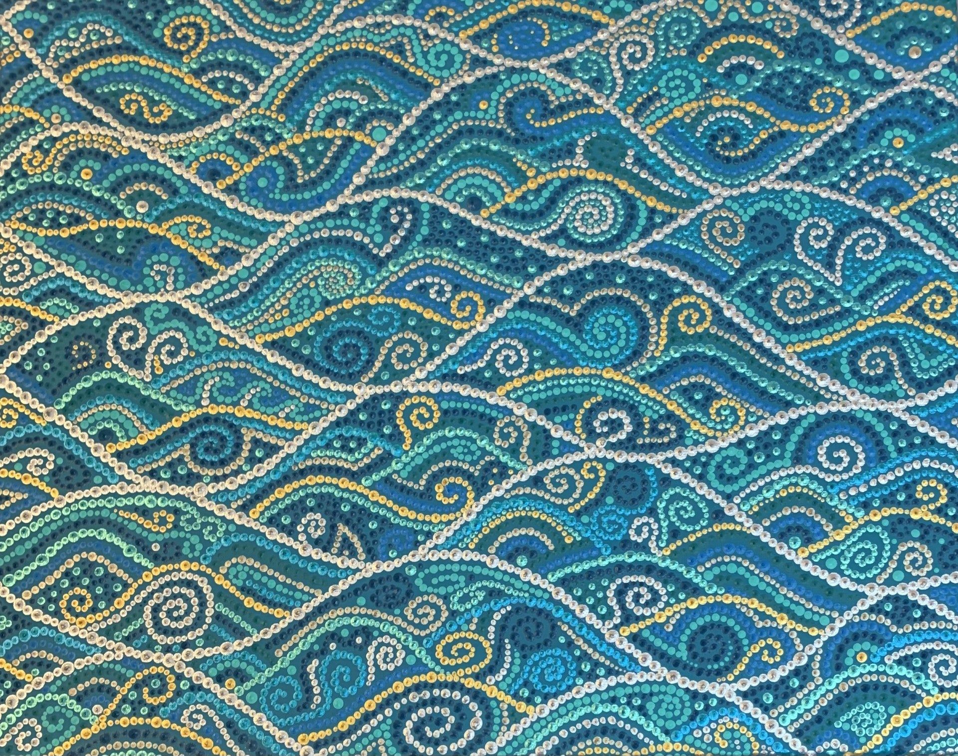 "Chant des vagues" artwork by Caroline Pons
