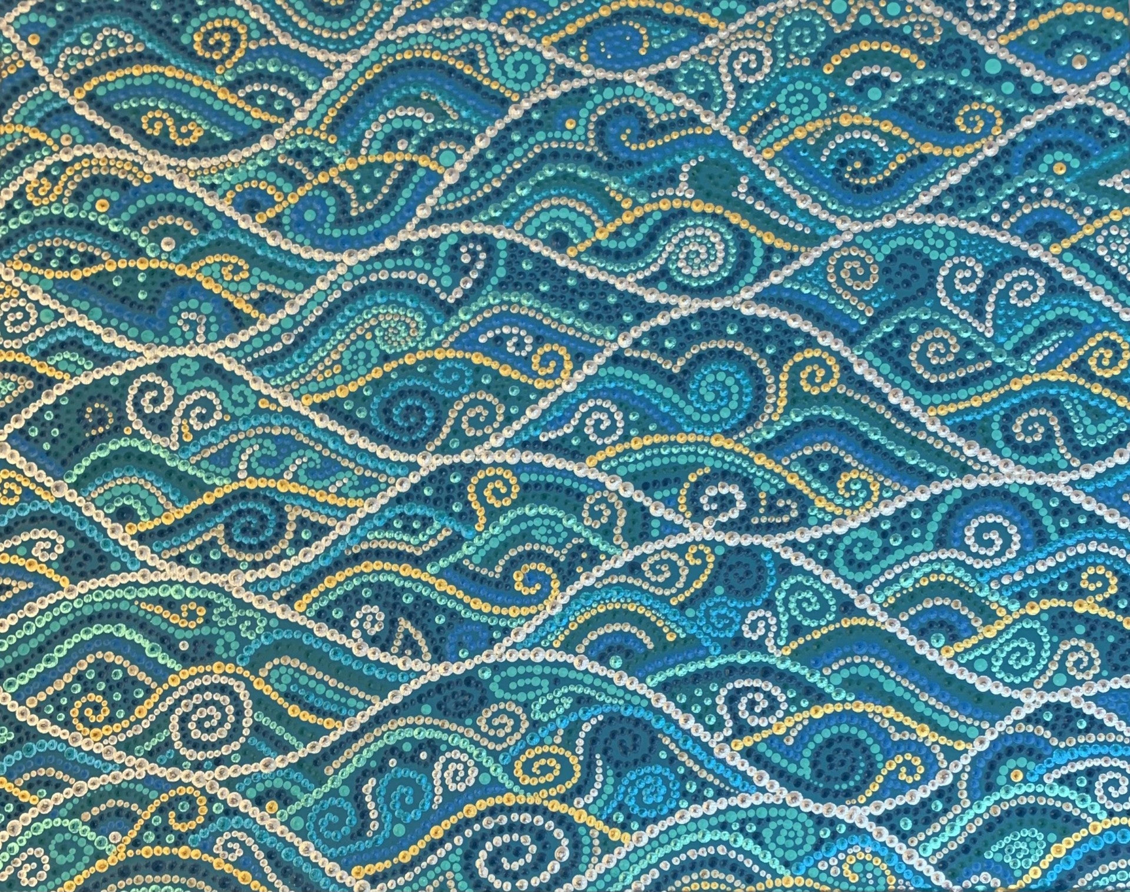 "Chant des vagues" artwork by Caroline Pons