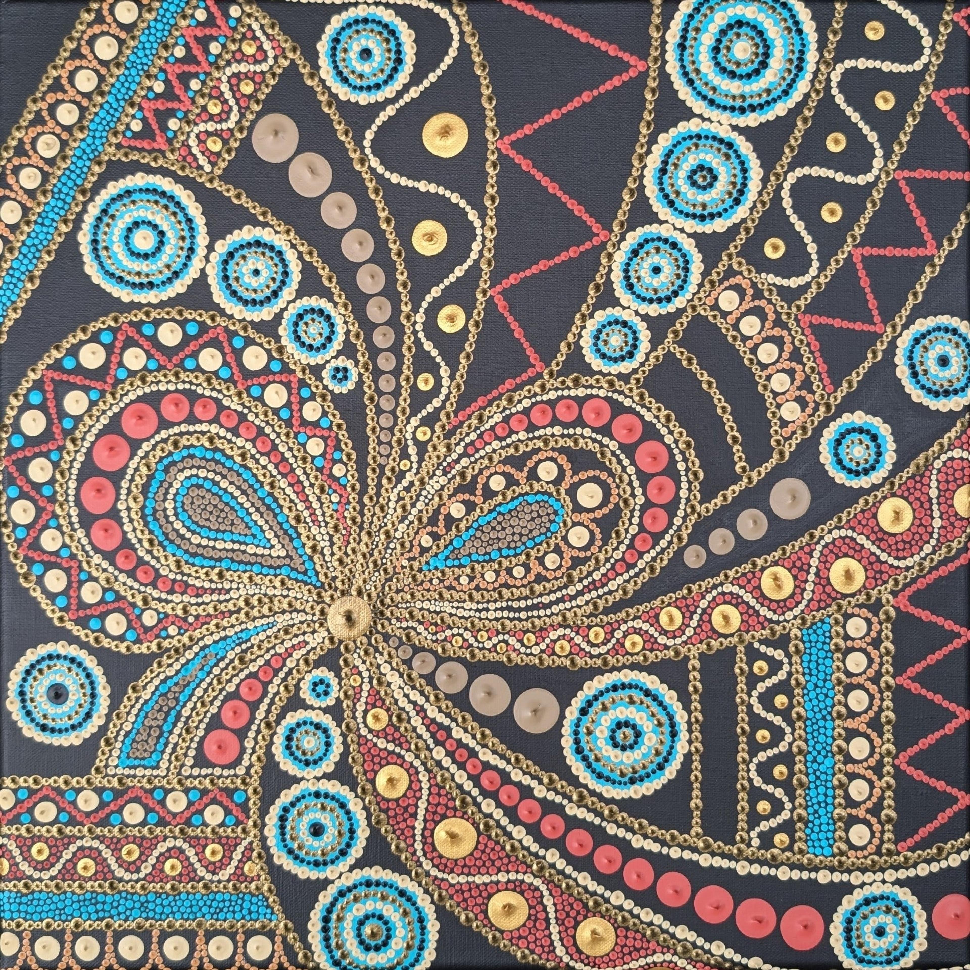 "Papillon cosmique" artwork by Caroline Pons
