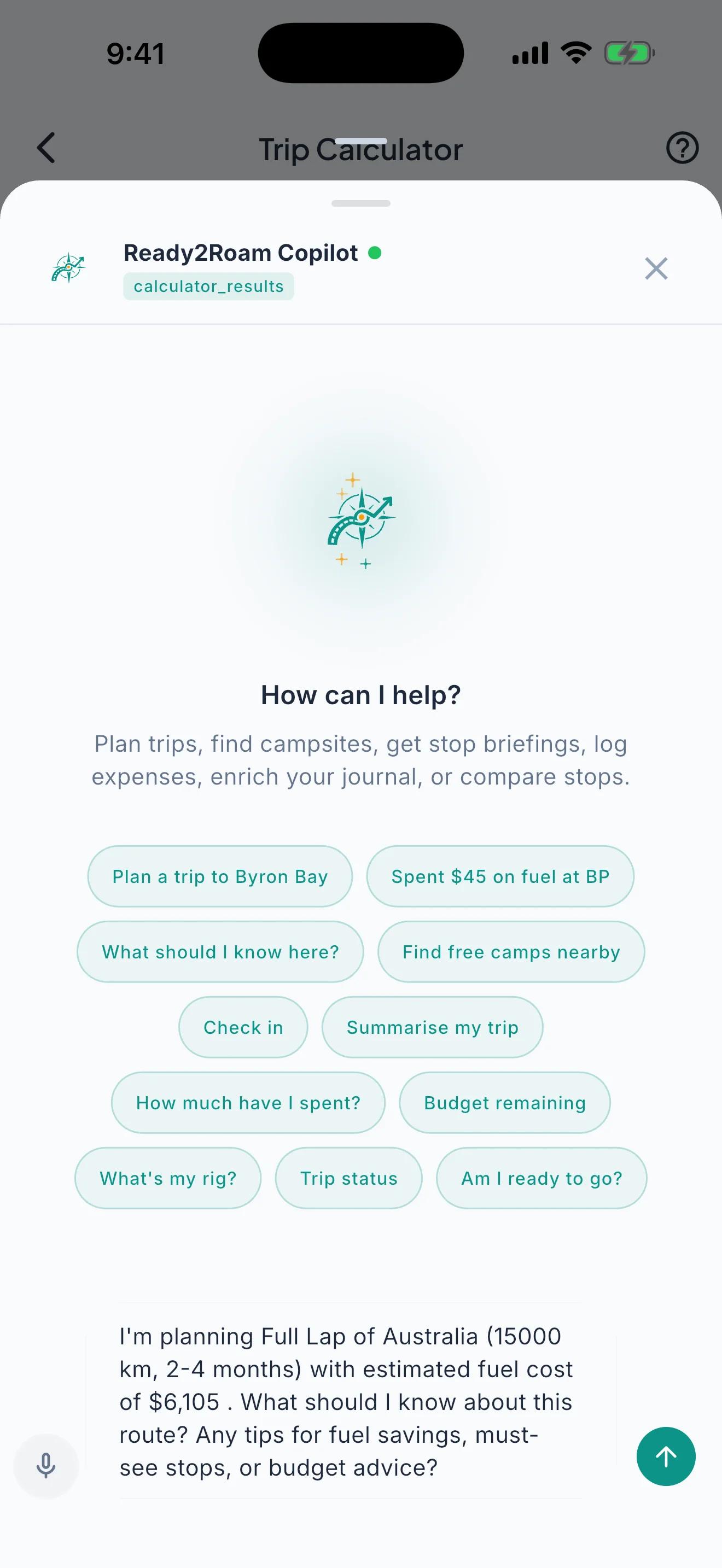 Ask Anything About Your Trip. screenshot 1