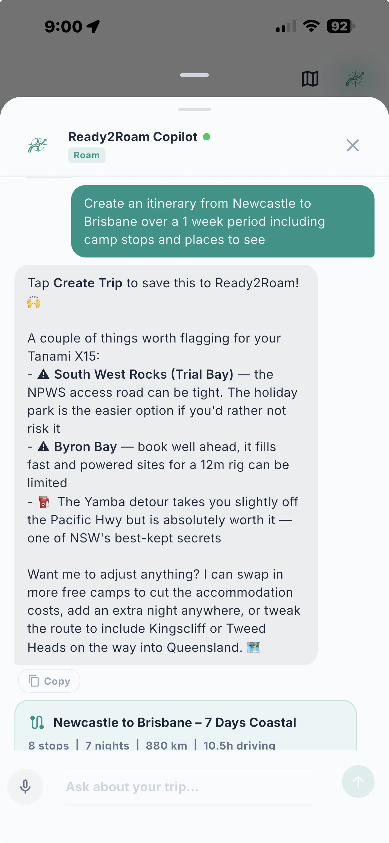 Ask Anything About Your Trip. screenshot 3