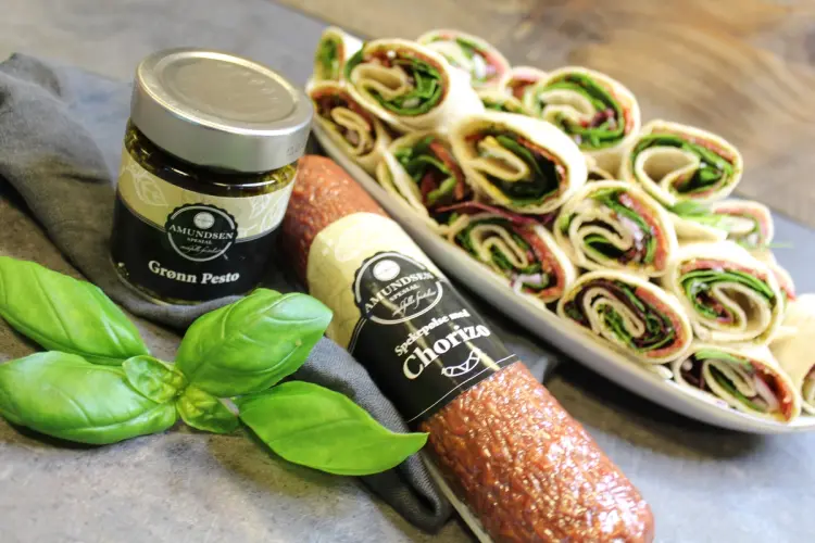 Lefserull med Amundsen Spesial Chorizo