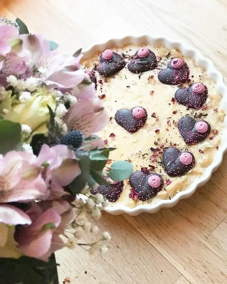 Earl Grey te Panna Cotta kake til Morsdag og Kjærlighets feiring