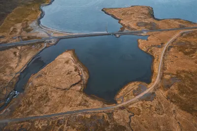 krajina z dronu