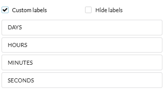 Writing custom labels or hiding labels entirely