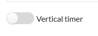 The horizontal/vertical timer direction toggle