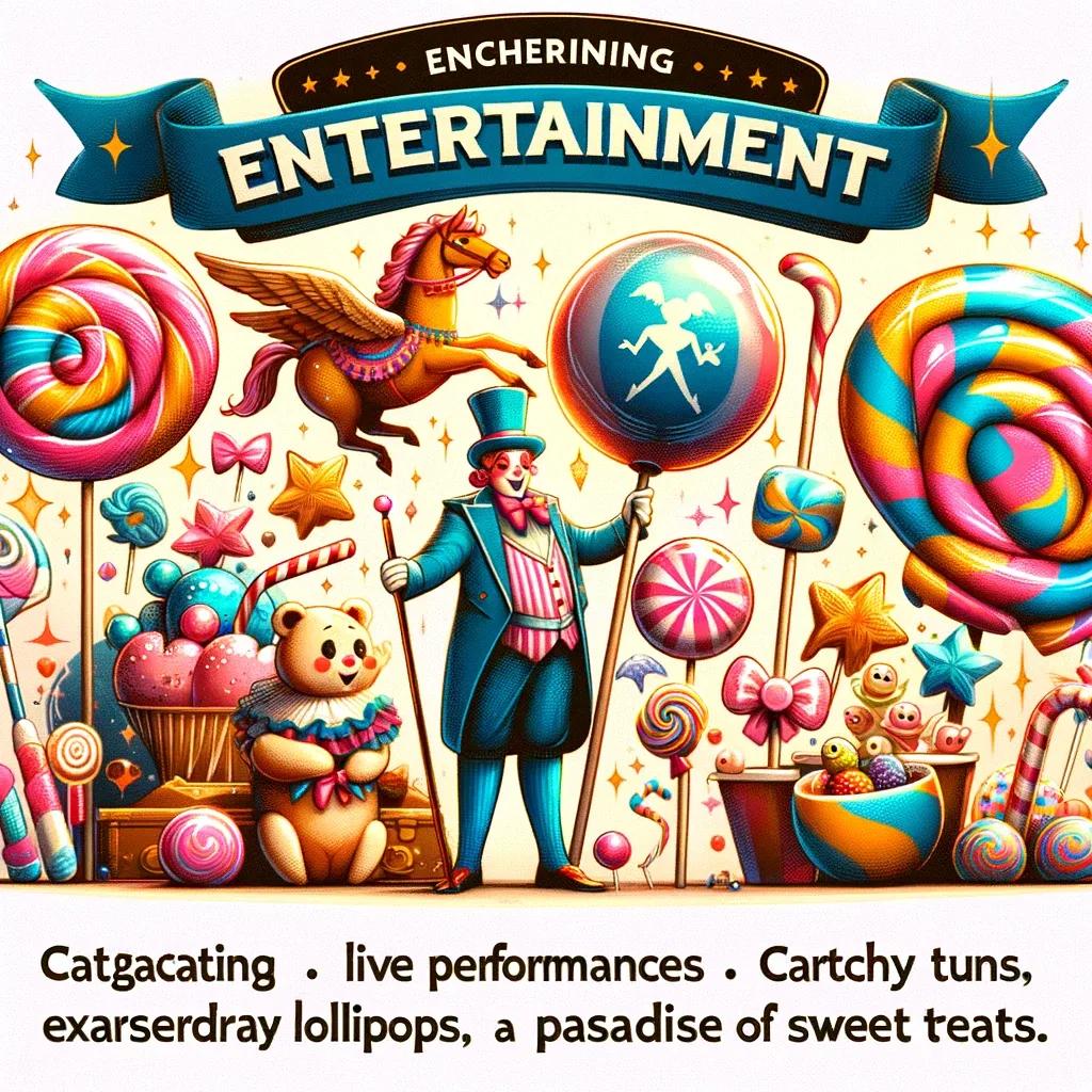 A bizarre, AI-generated promotional graphic for the "Willy's Chocolate Experience," an example of nonsensical AI-generated marketing content ("AI slop")