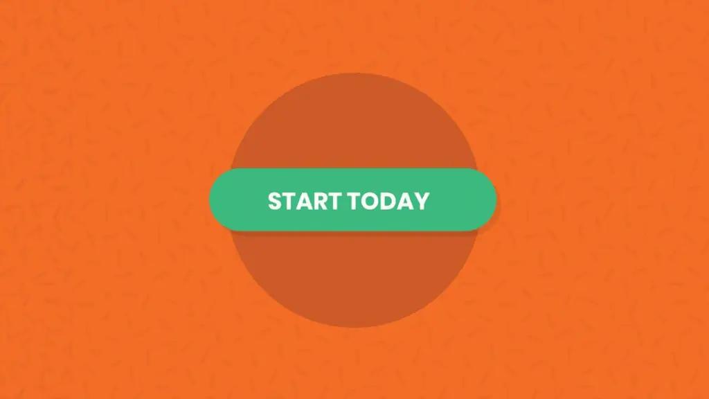 Animated example of a pulsing call-to-action button design used to draw attention