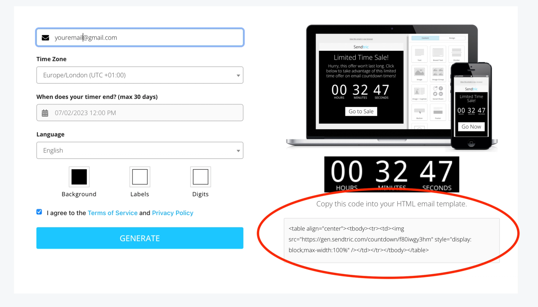 Yotpo email builder with a new HTML content block added to the email template