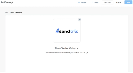 Customizing the title, image, and body text of the thank you page