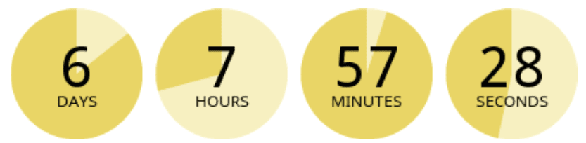 Sendtric countdown timer editor open for building a timer to add to a Bloomreach campaign