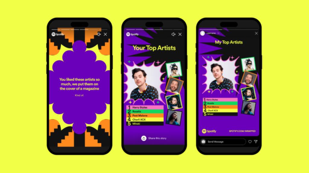 Spotify Wrapped-style personalized email and app notification example