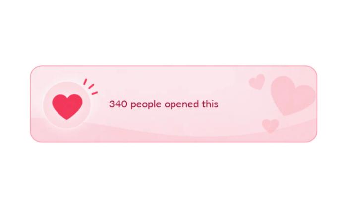 Example Sendtric Social Proof Opens counter reading "340 people opened this"