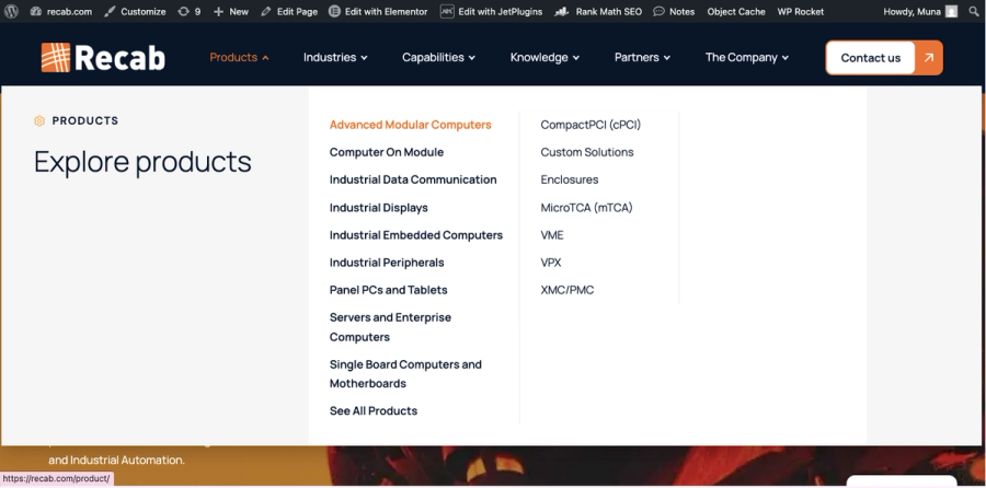 Recab AB — Recab: Website Rebuild