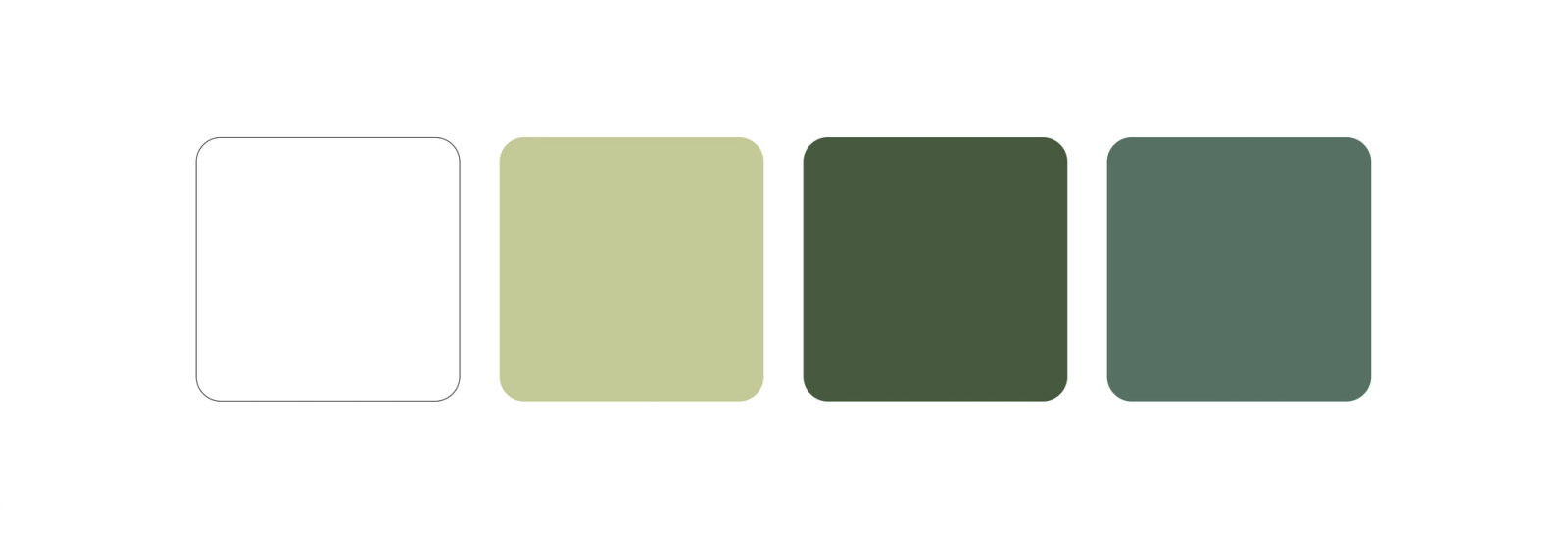White and green colors
