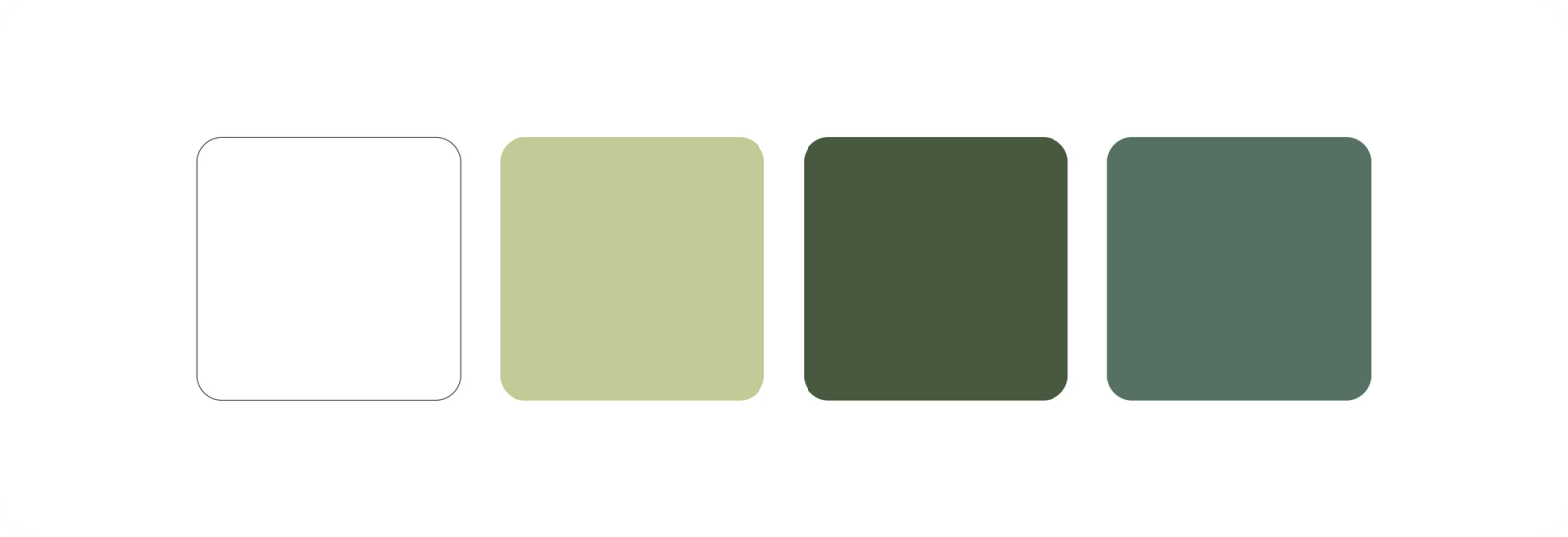 White and green colors