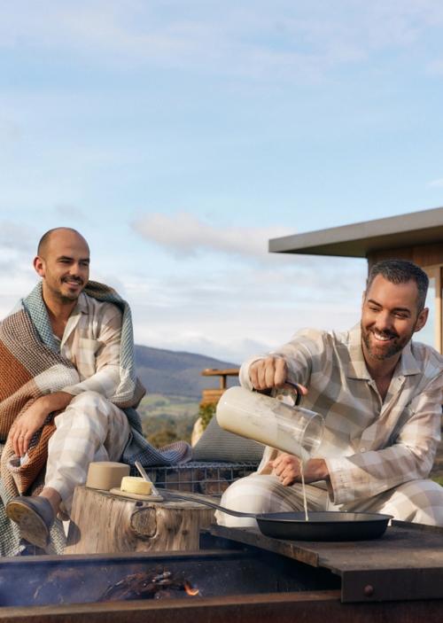 FOR ALL THE DADS<br /><br />For Ross and Jack, being Dads in country Victoria means more time for the important things, like busy mornings making pancakes with their daughter Olly. Leftovers for lunch is pretty great too.