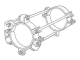 Collier de centrage acier à roulettes ou patins 11