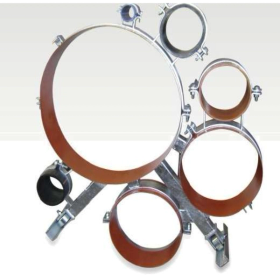 Collier de centrage acier à roulettes ou patins