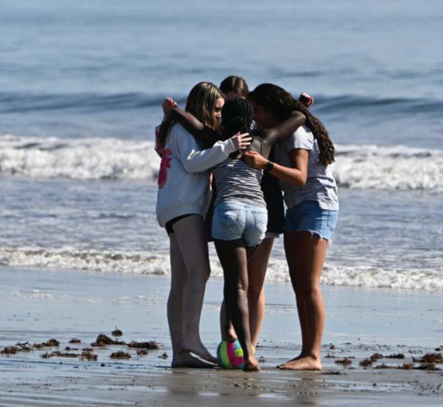 Girls at the beach