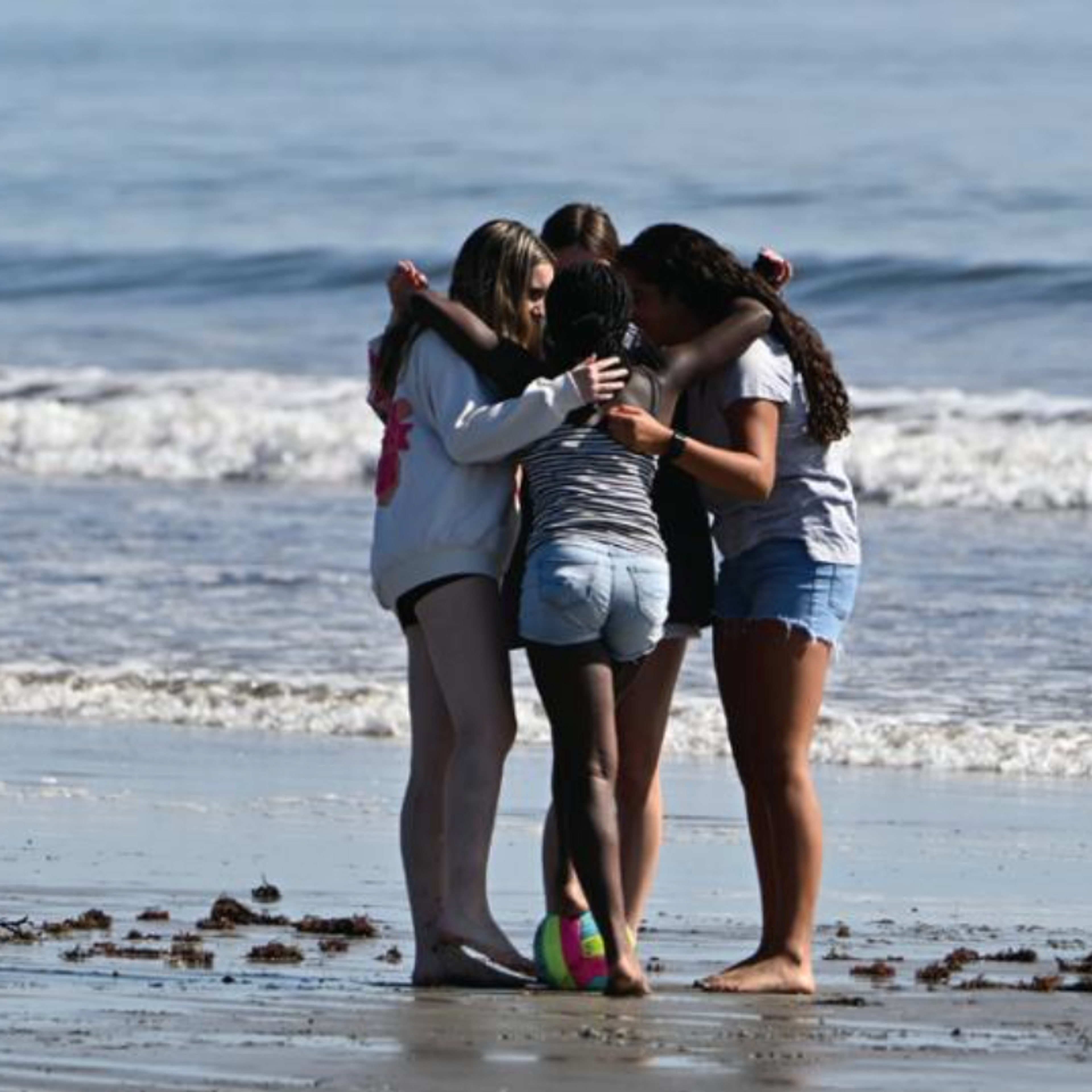 Girls at the beach