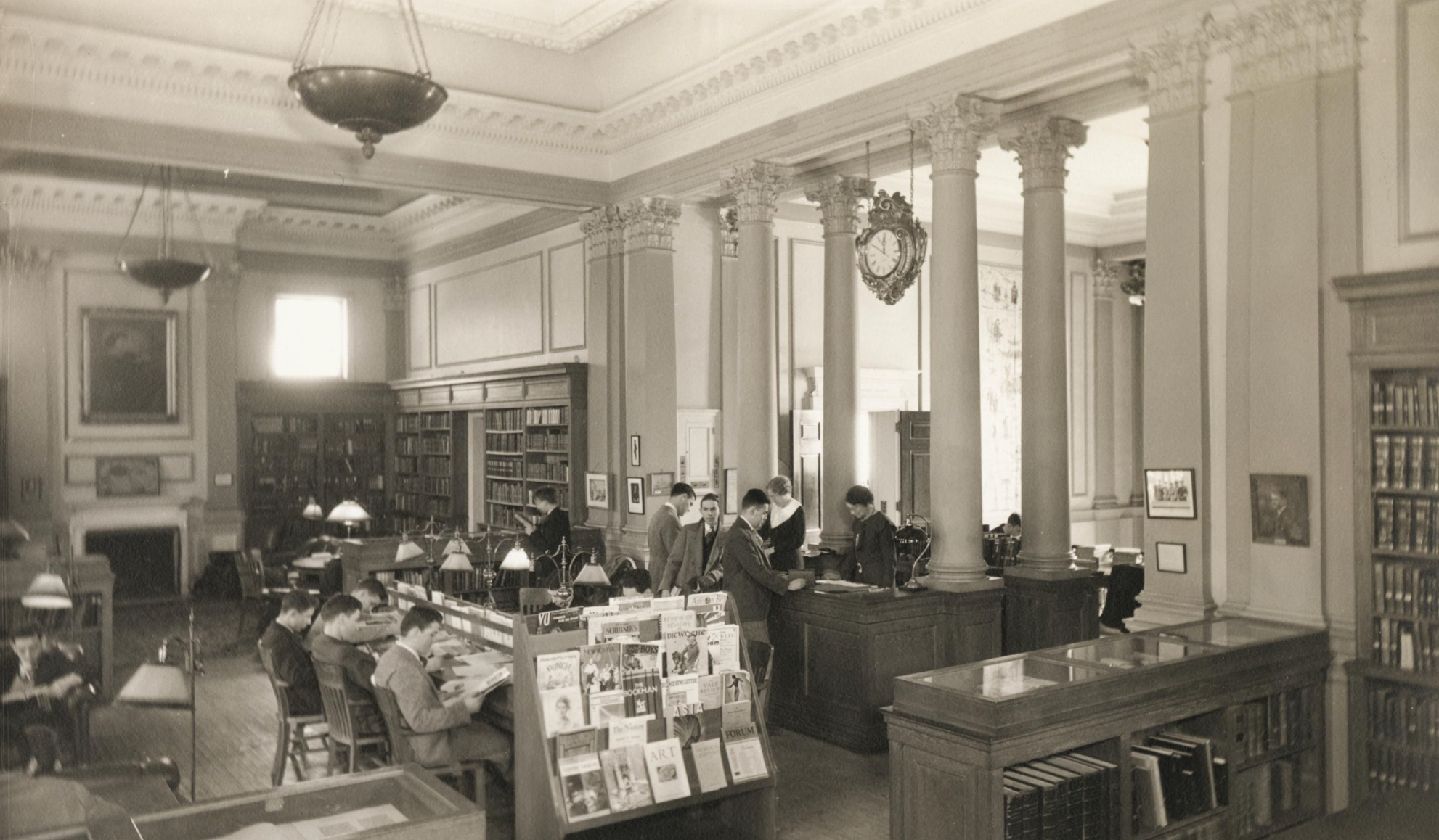 vintage photo of library