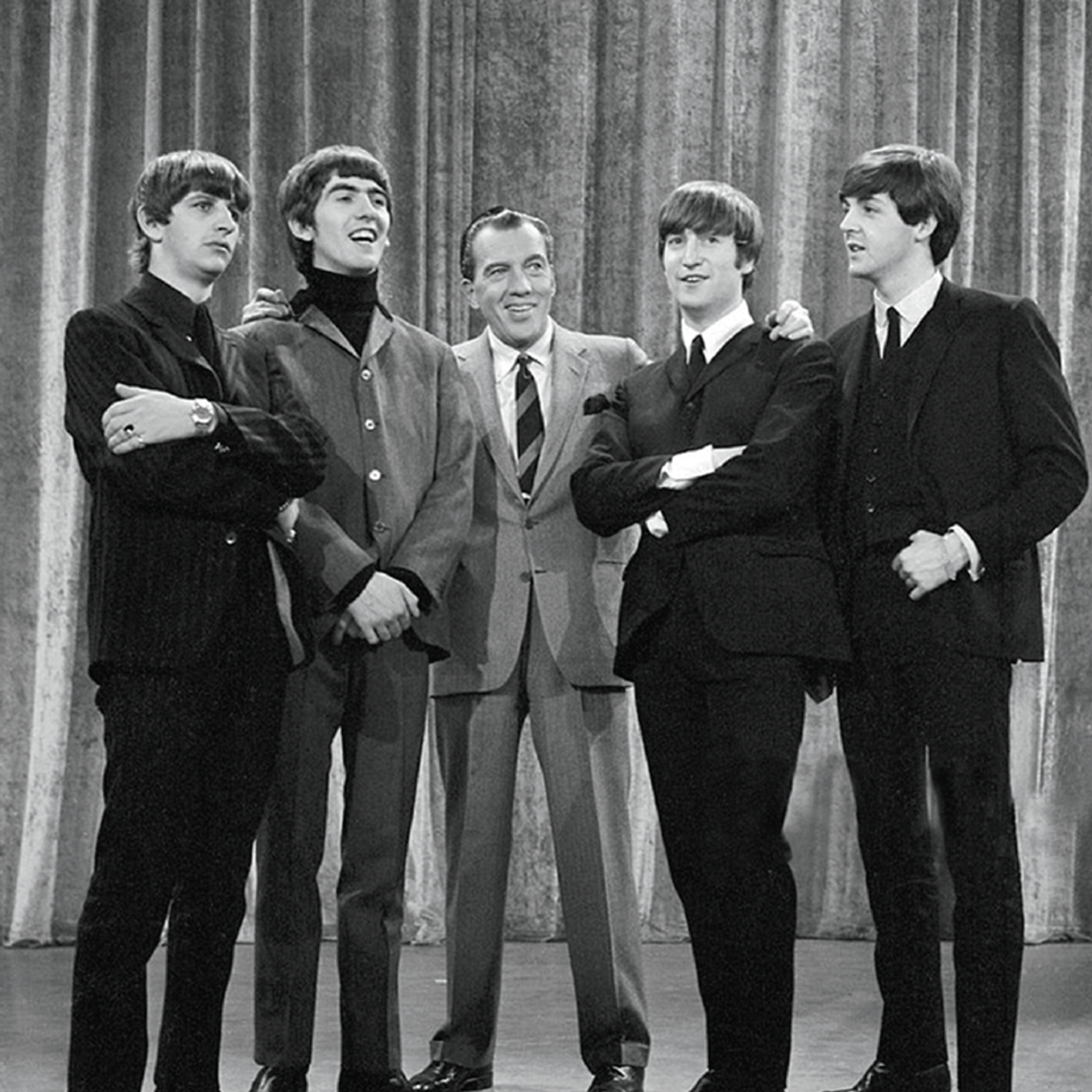 black and white photos of the beatles