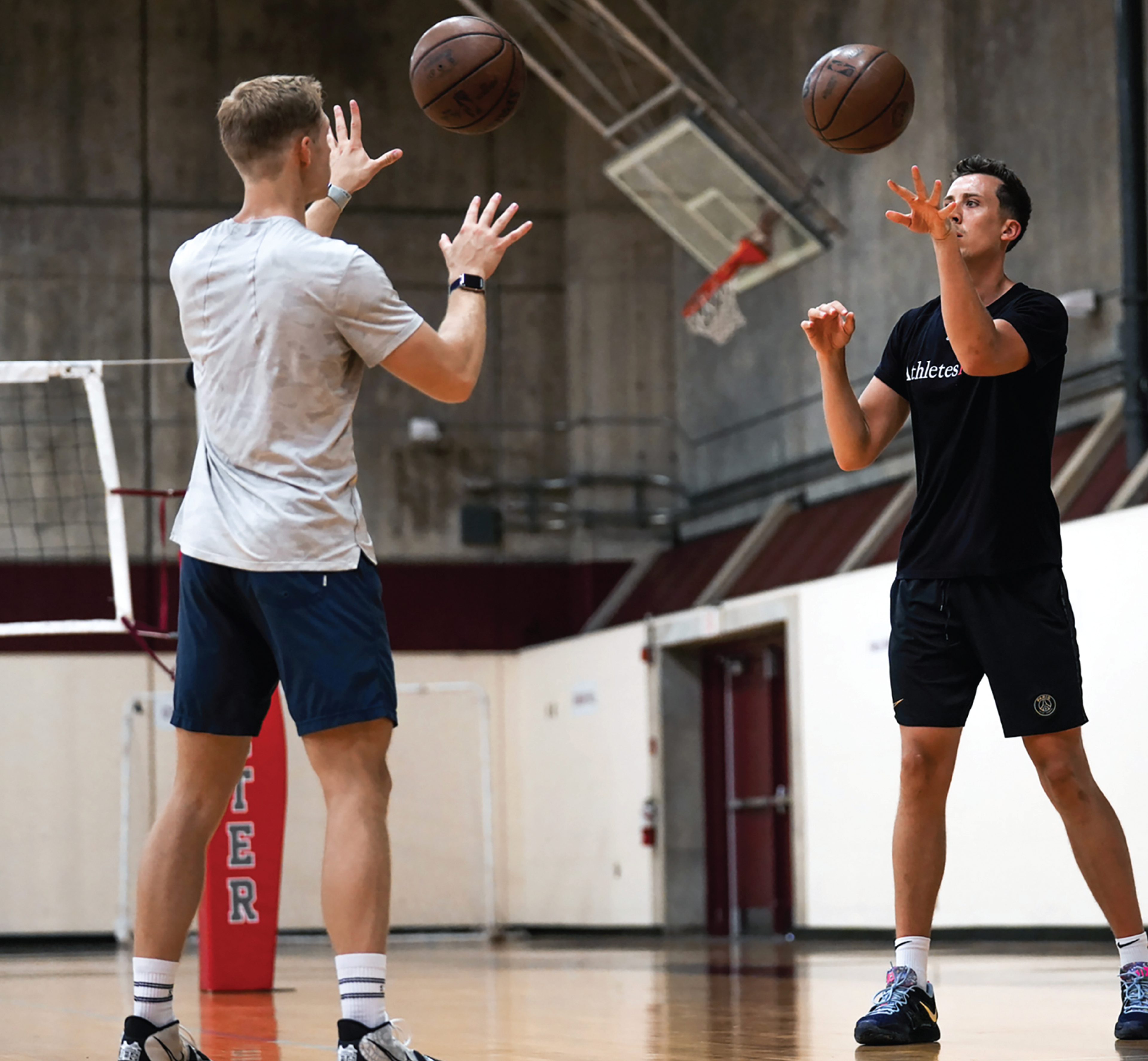 people playing basketball
