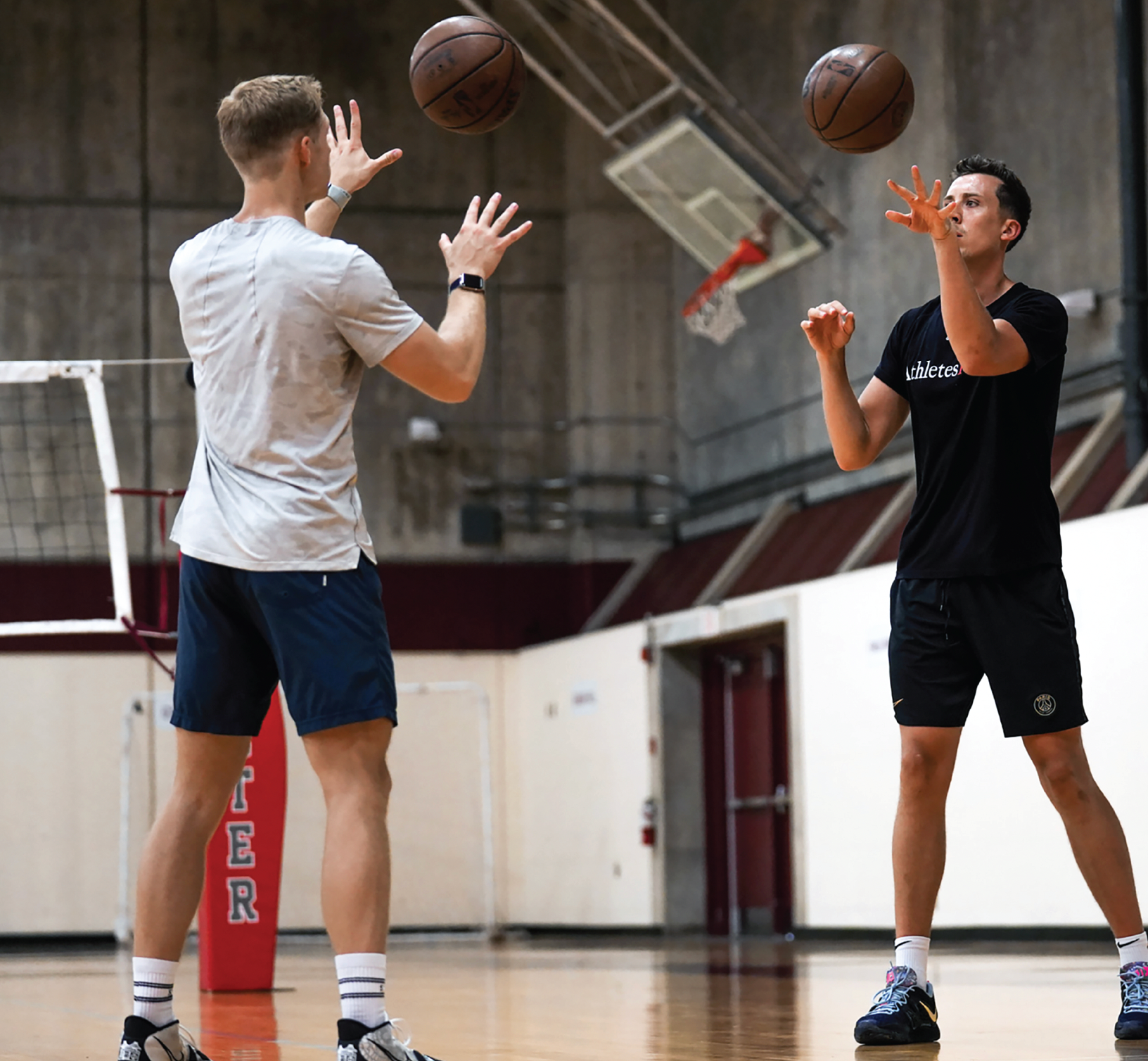 people playing basketball