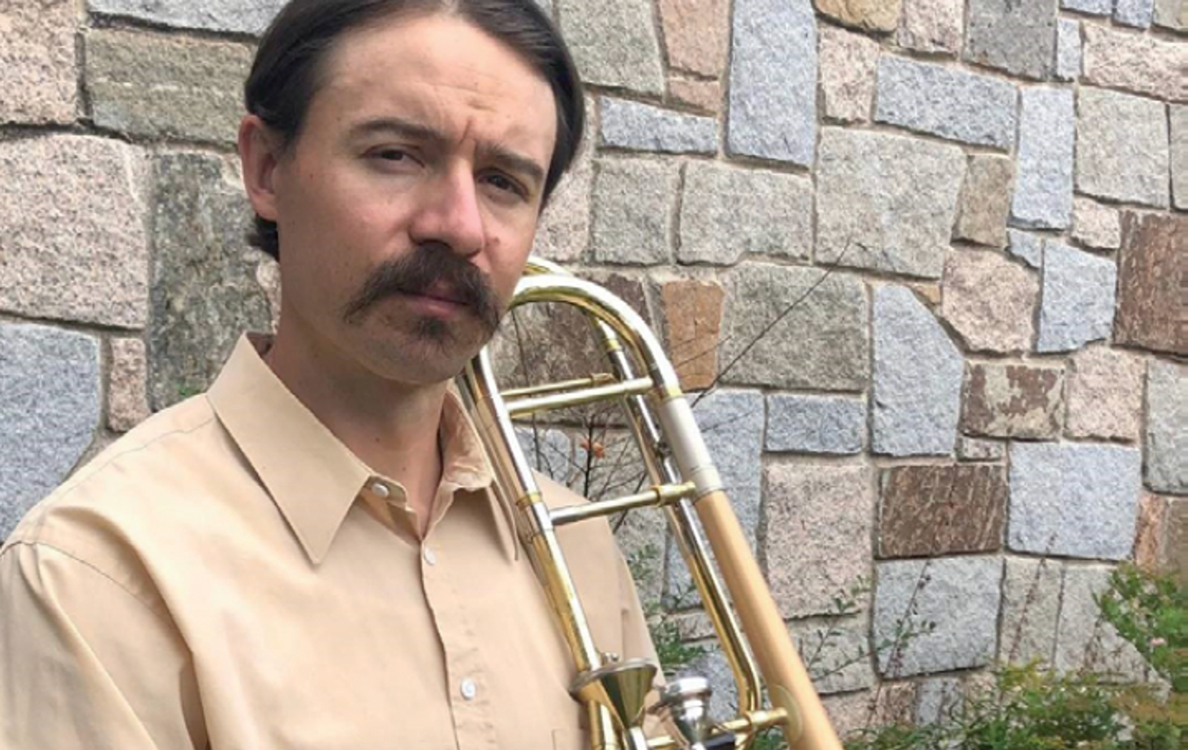 man with a trombone