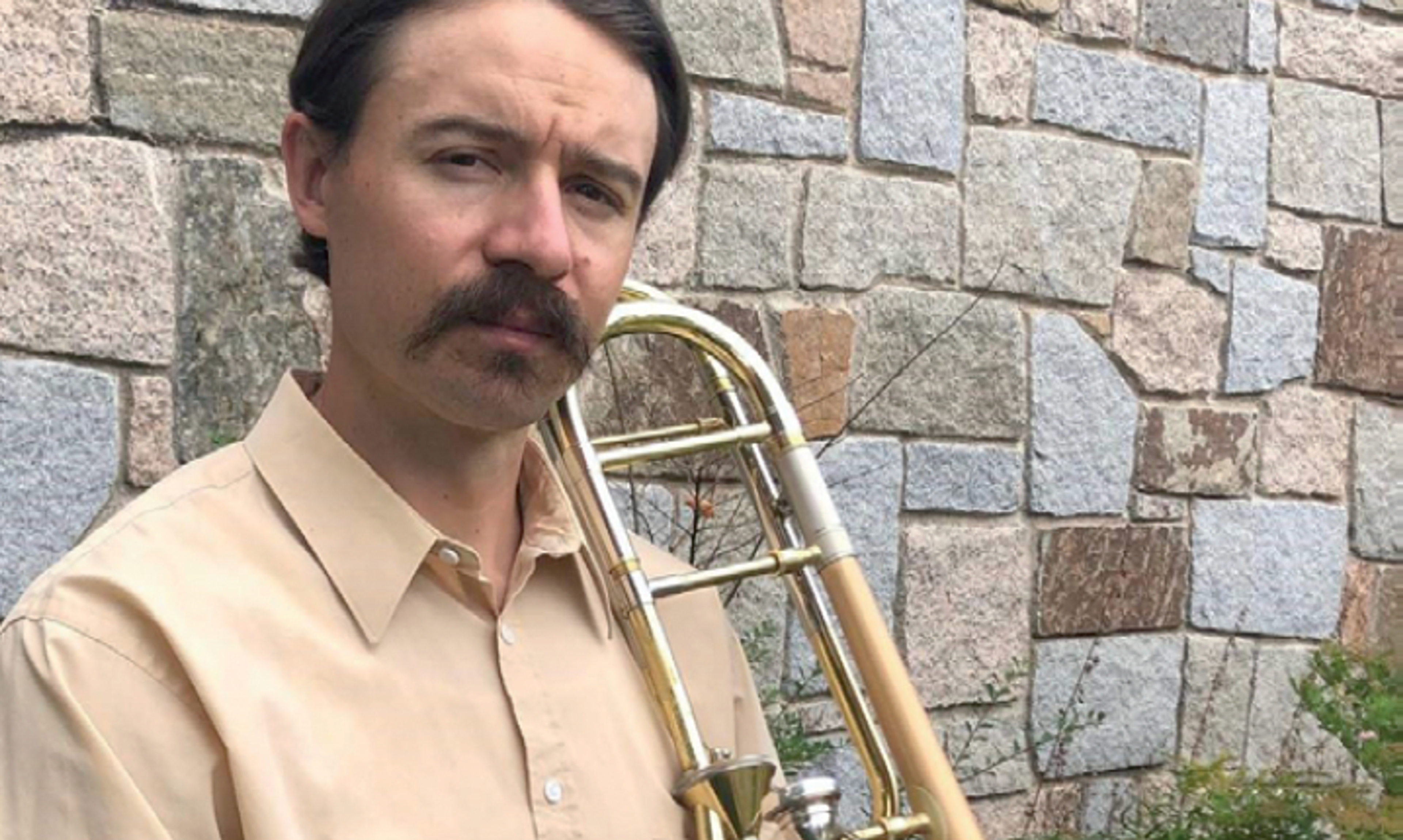 man with a trombone