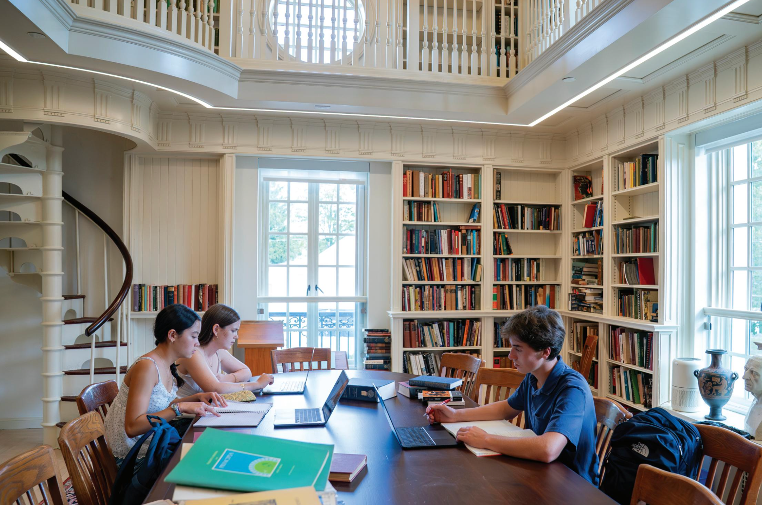 photo of students studying