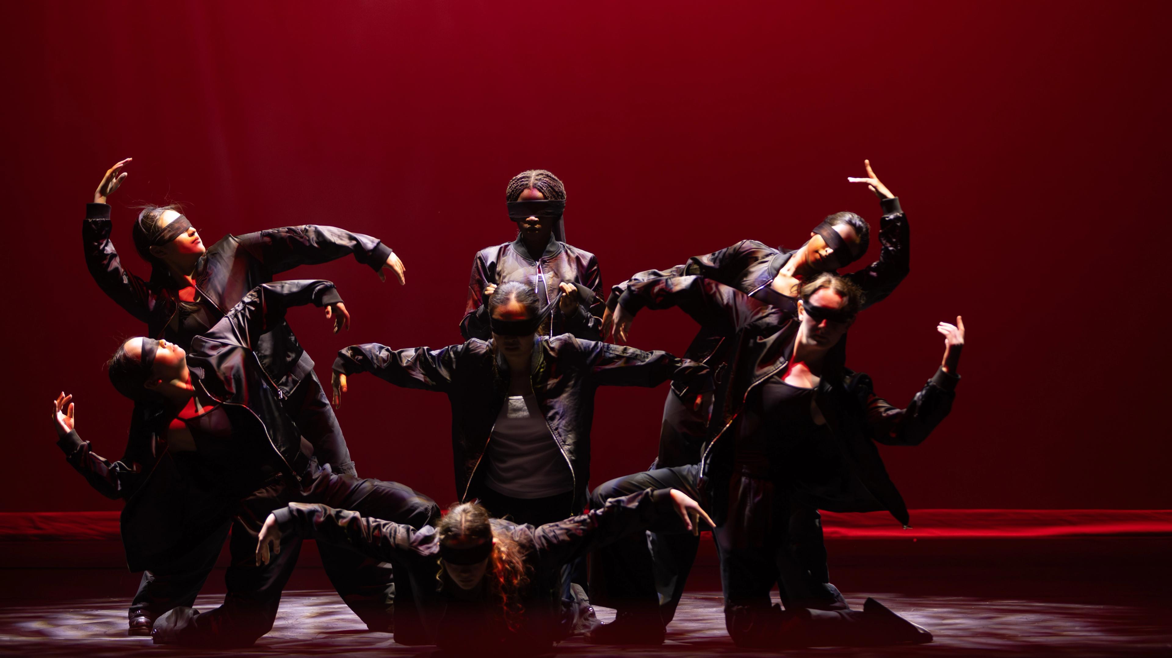 Group of dancers on stage
