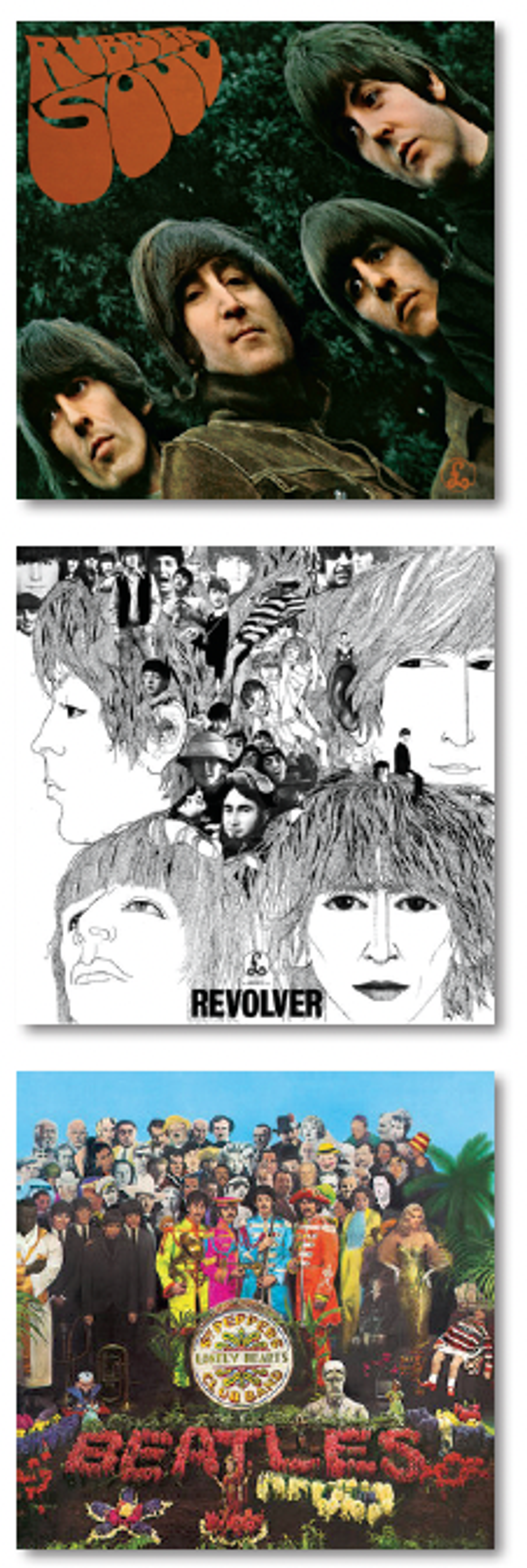 beatles album covers