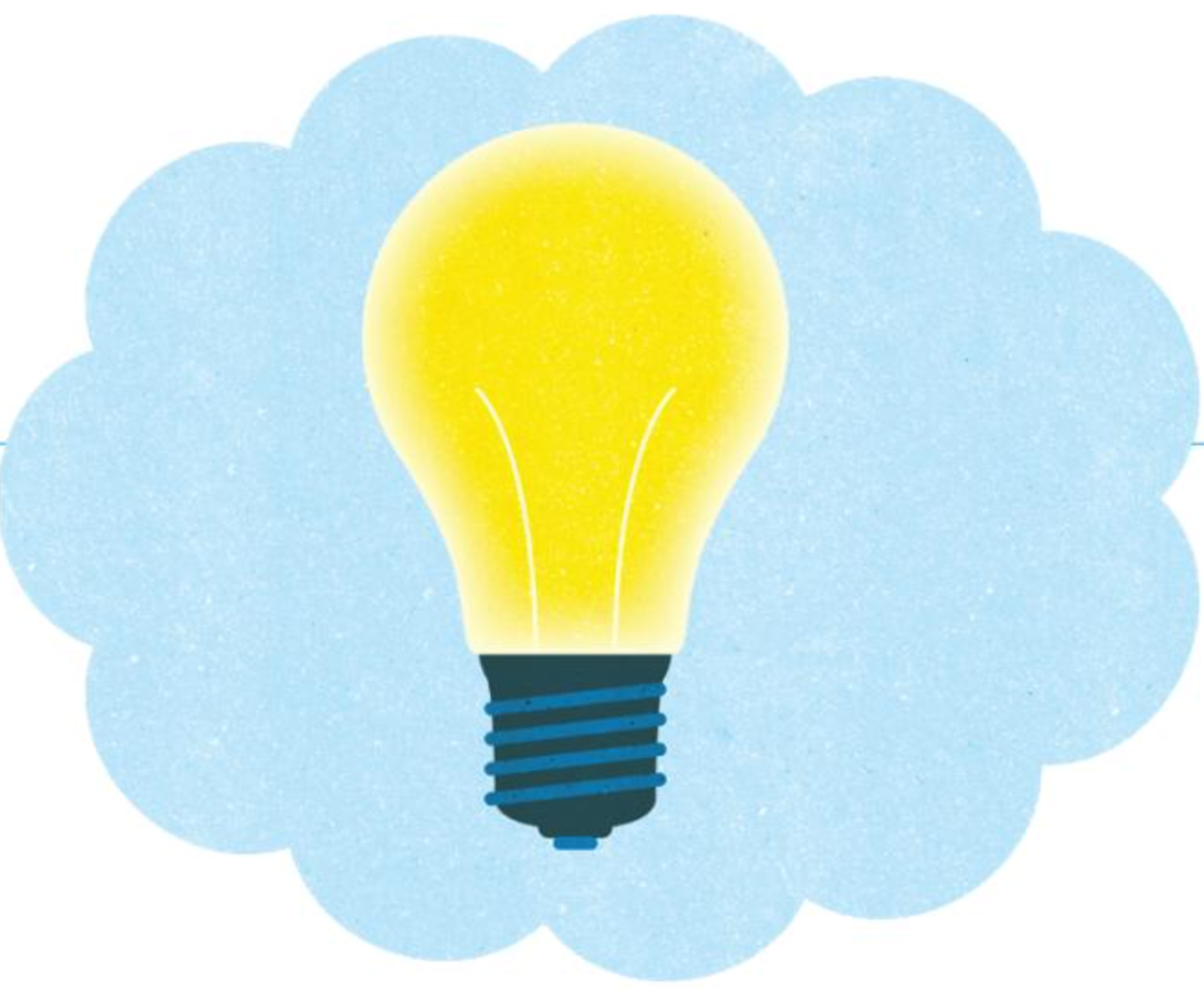 lightbulb in cloud