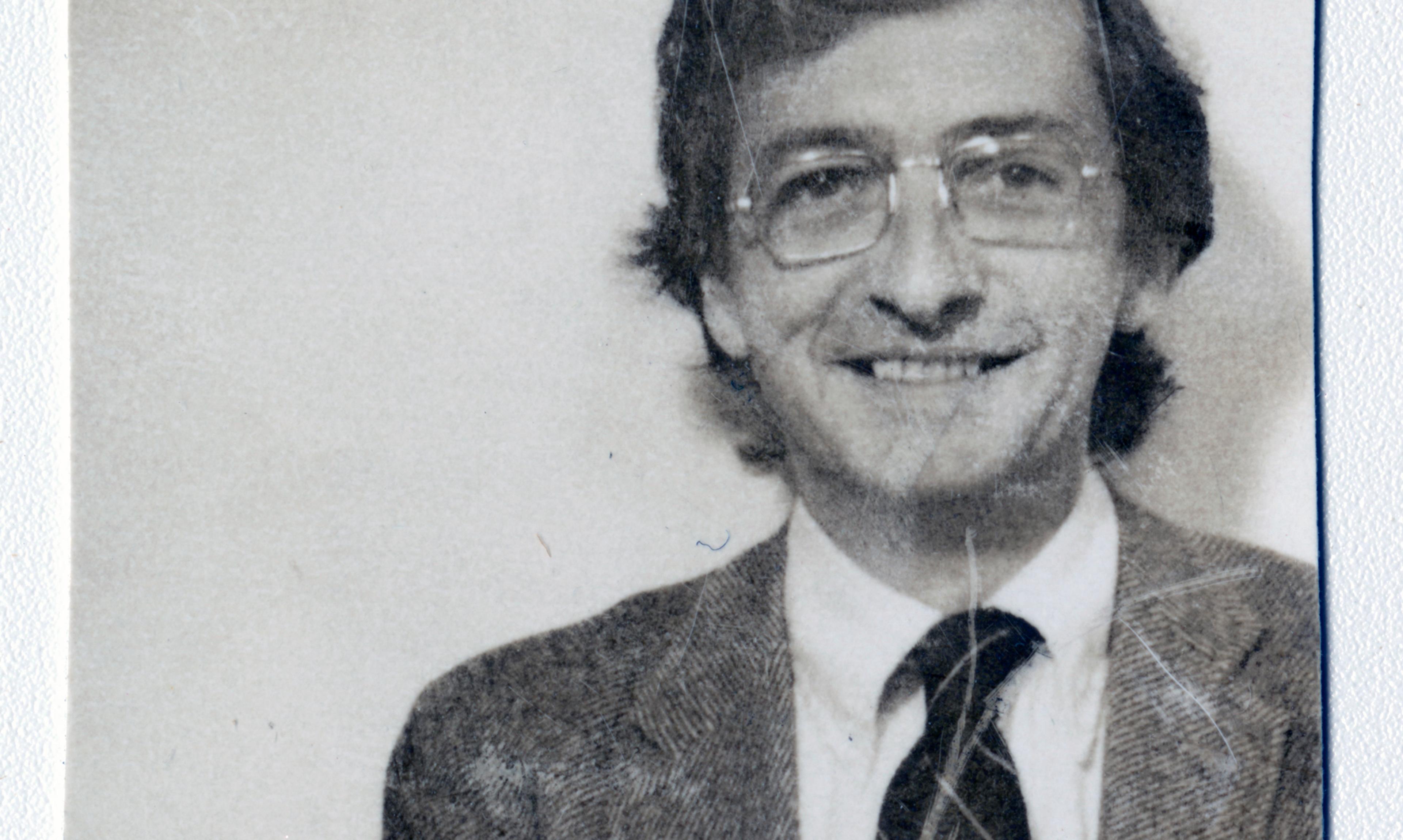 old photo of man in glasses