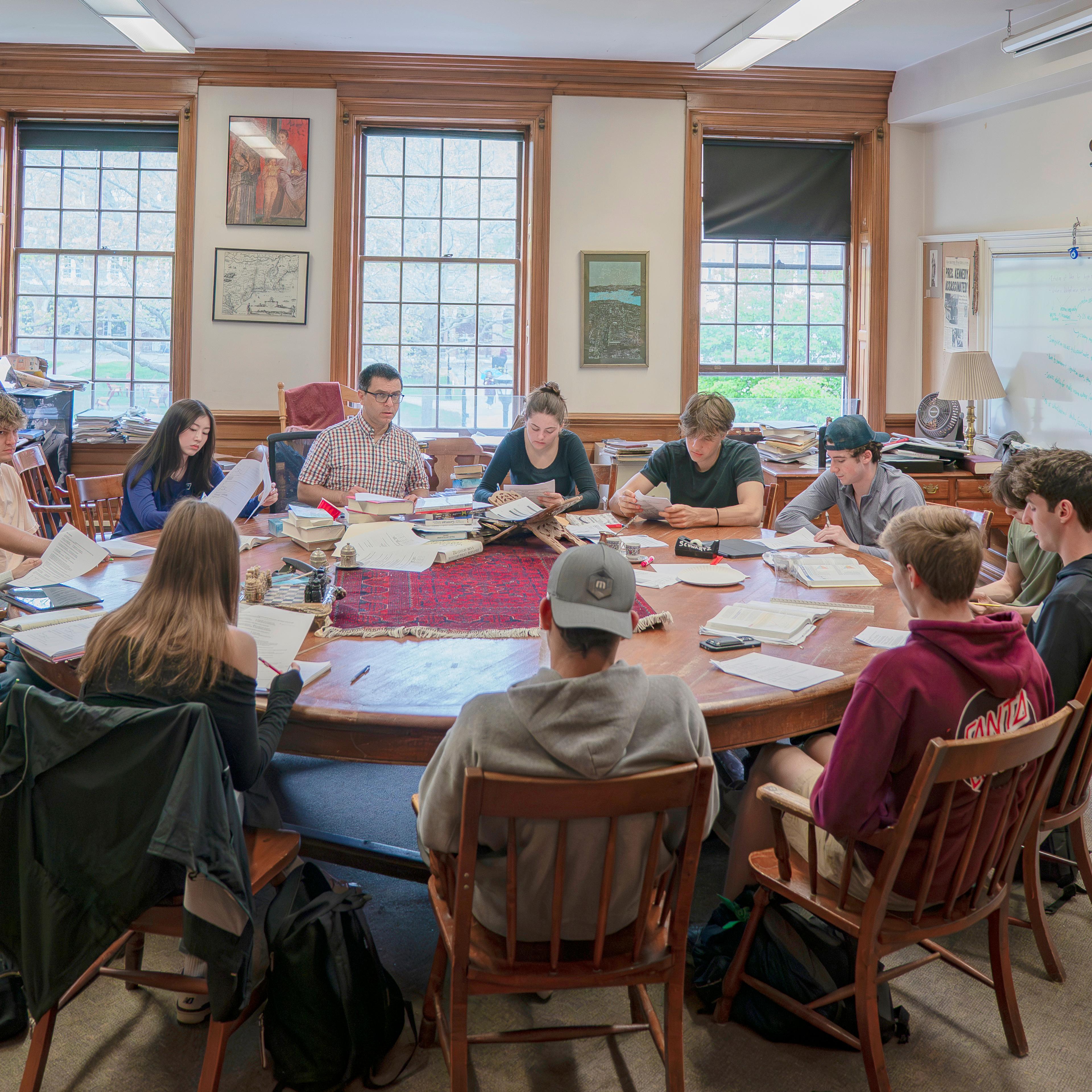 people around a table