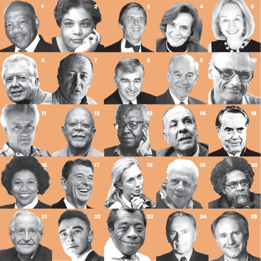 grid of people's faces in black and white