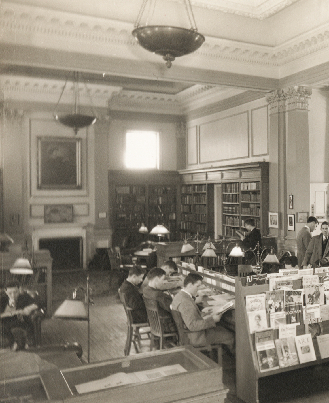 vintage photo of library