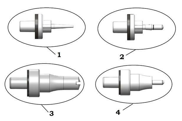 Replacement deflector nozzle No. 4 for E-Gun powder coating spray gun