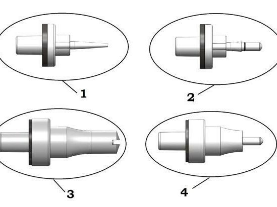Replacement deflector nozzle No. 4 for E-Gun powder coating spray gun