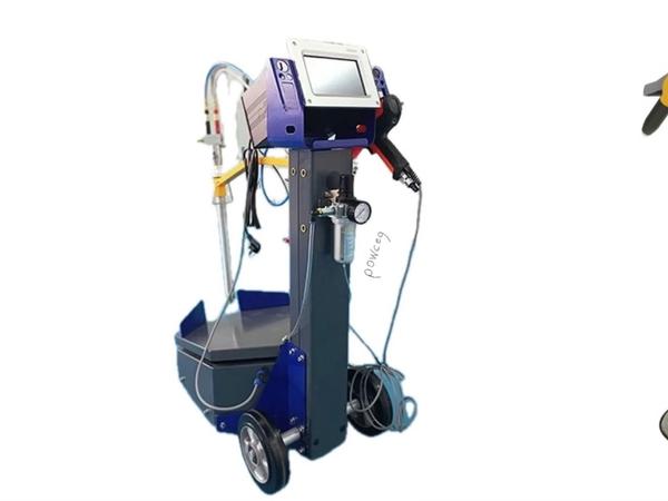 Analog powder coating spray gun