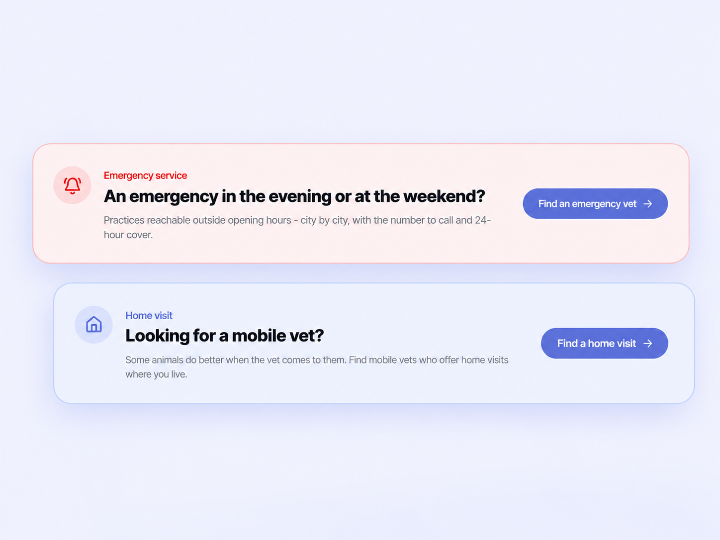 Petla emergency-service and home-visit routes