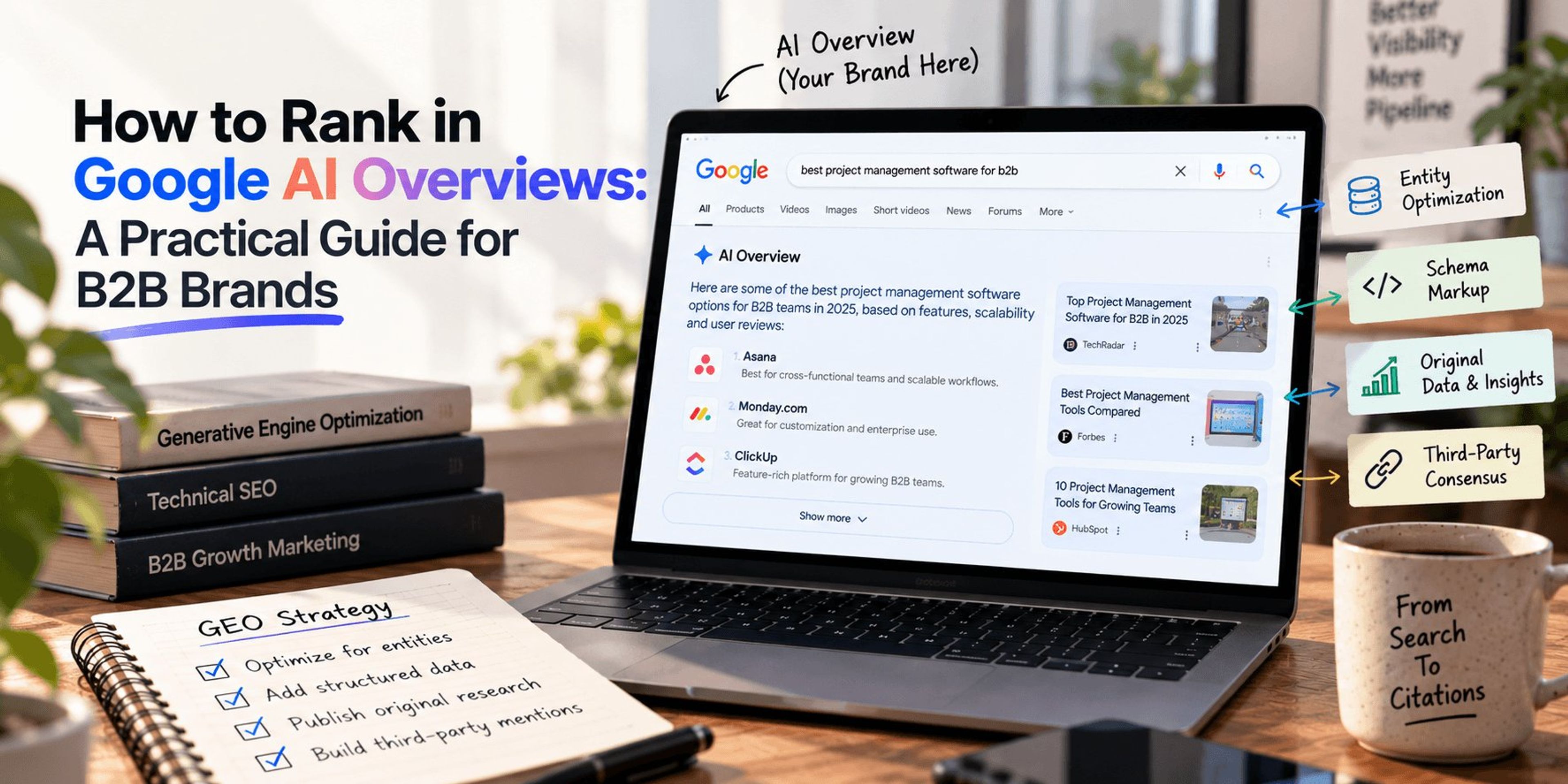 How to Rank in Google AI Overviews: A Practical Guide for B2B Brands