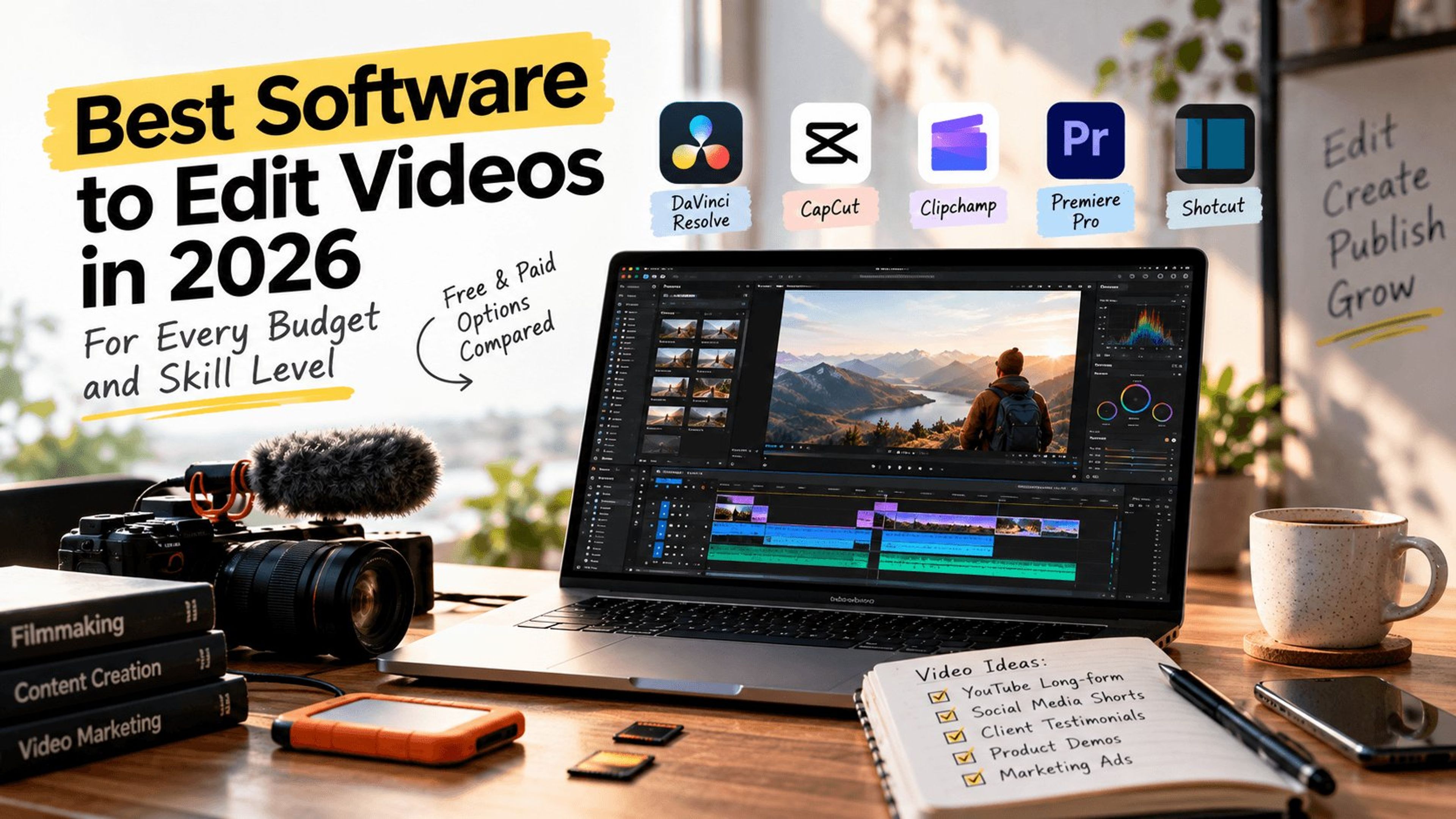 Best Software to Edit Videos in 2026: For Every Budget and Skill Level