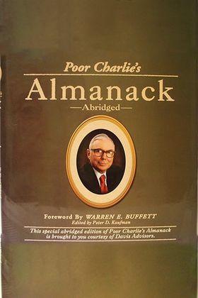 Poor Charlie's Almanack Cover Poor Charlie's Almanack Cover