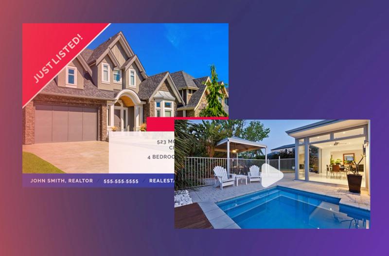 just listed and open house examples